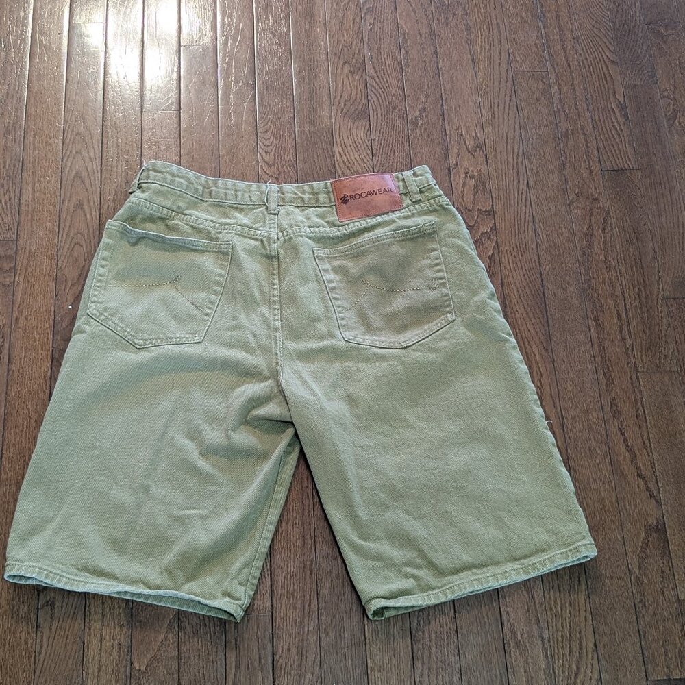 Y2K Baggy Faded Rocawear Brown Denim Jorts Size - 36
